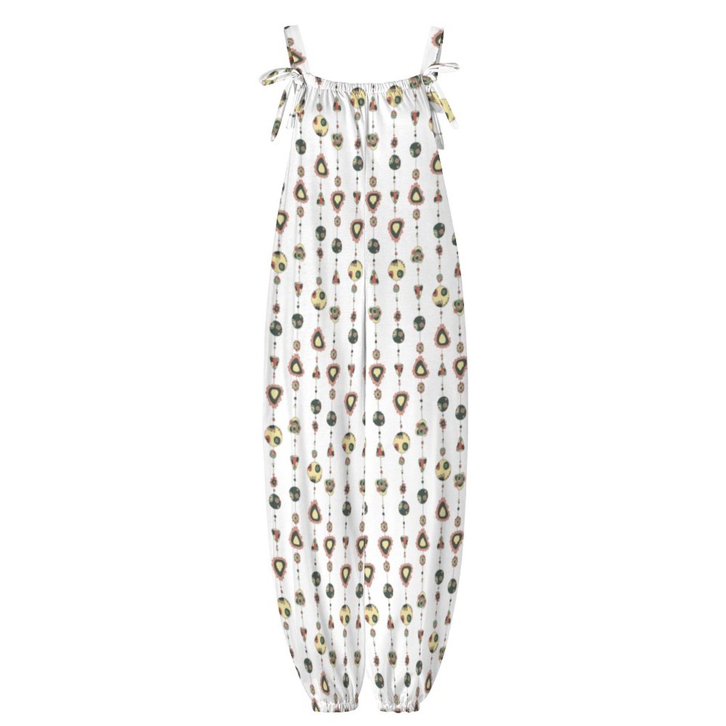 Cute as a Bead Spaghetti Strap Jumpsuit RP (All-Over Printing)