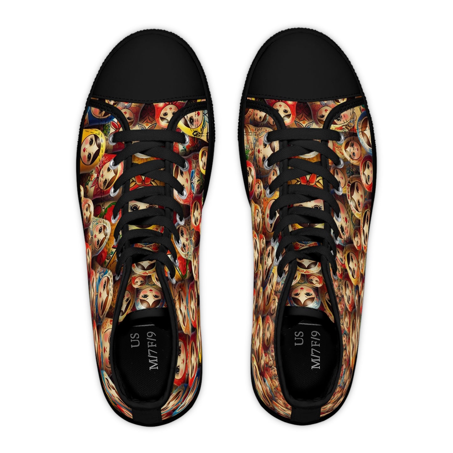 Russian Doll Colorful Matryoshka High Top Sneakers for Women
