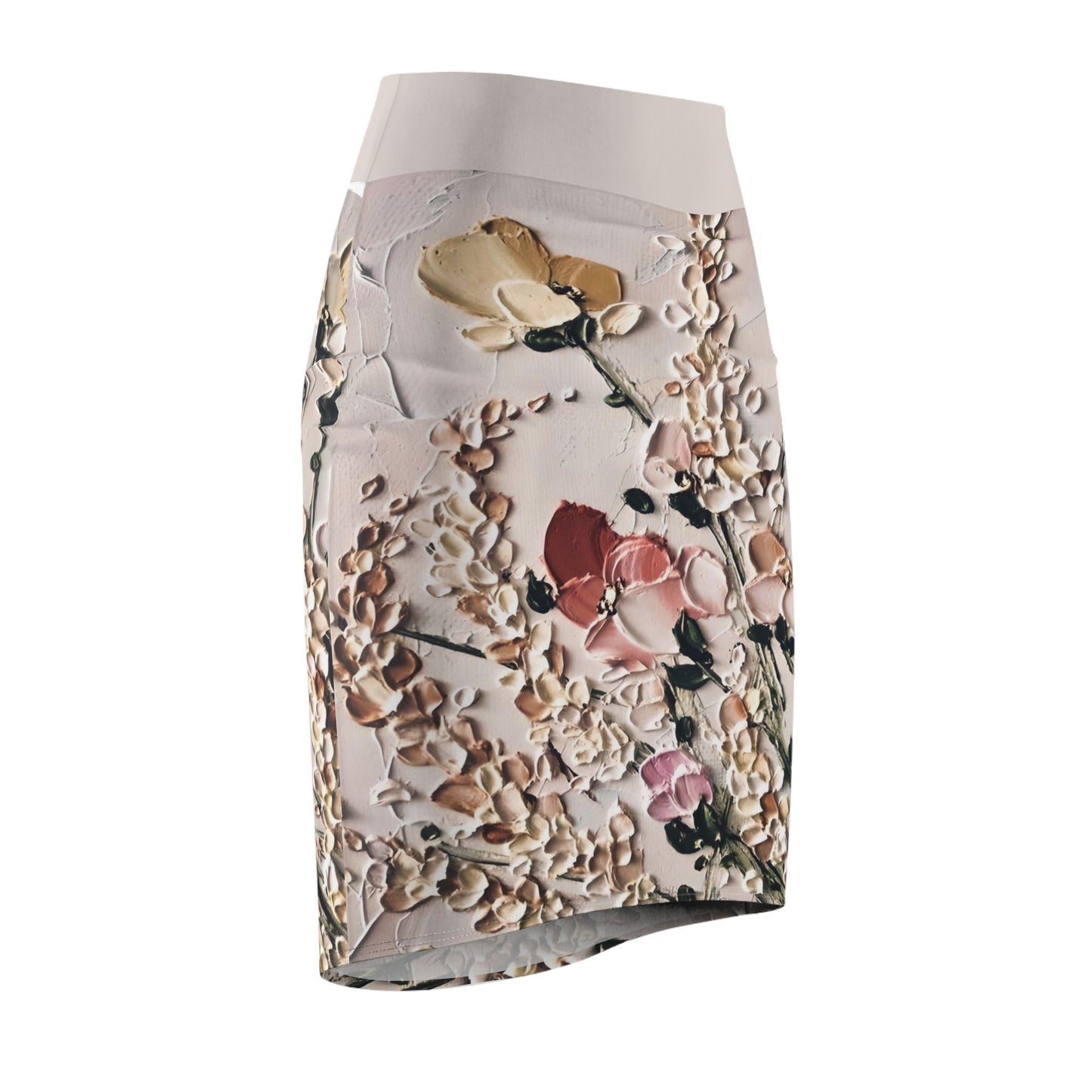Frosting Flowers Women's Pencil Skirt