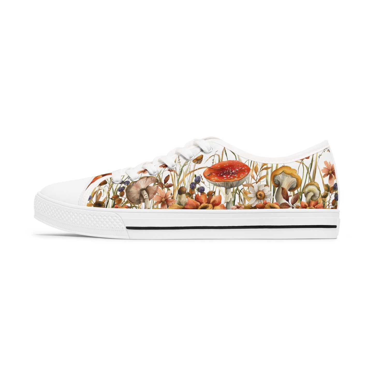 Fungi Fall Women's Low Top Sneakers