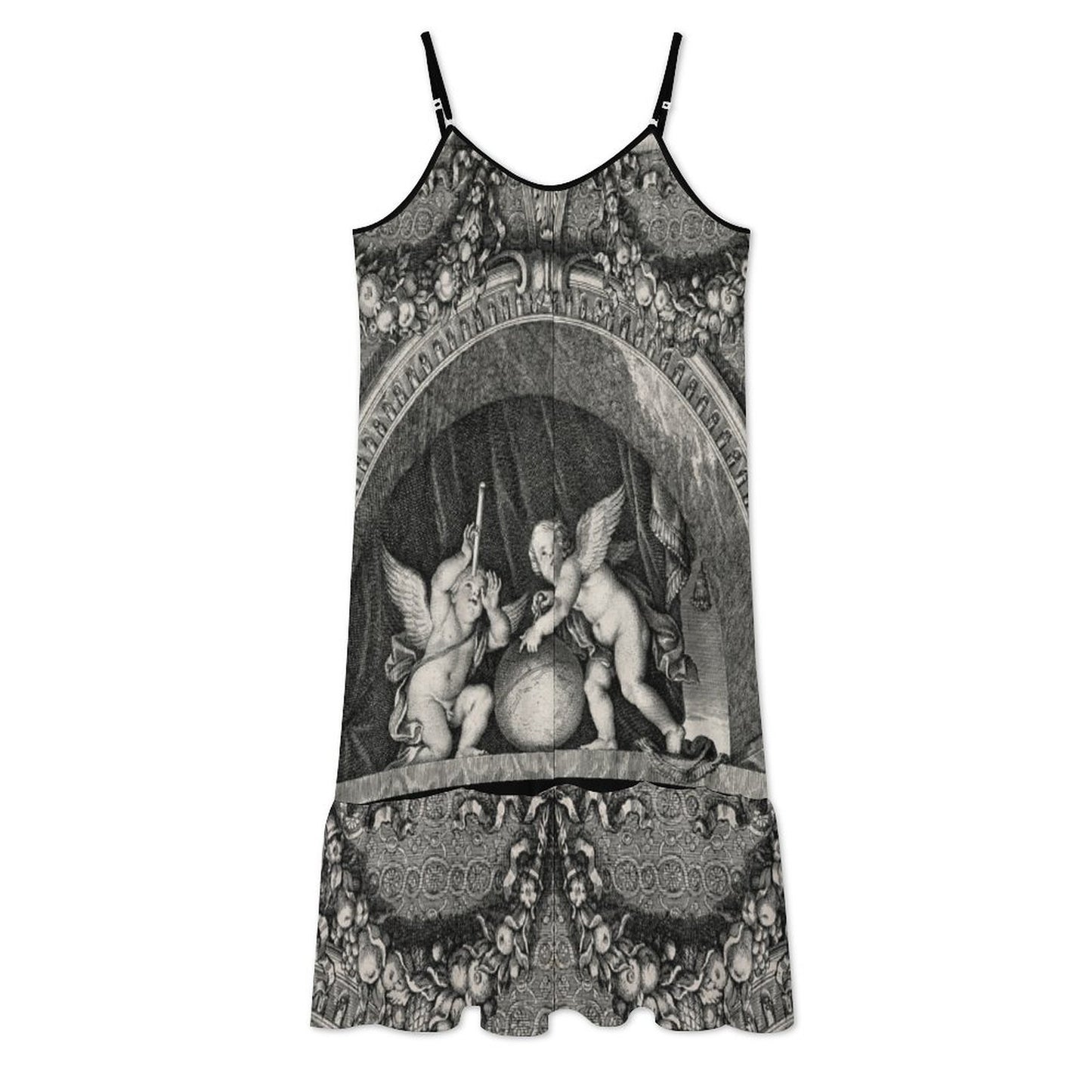 Cherubs of the Constellations Spaghetti Strap Dress