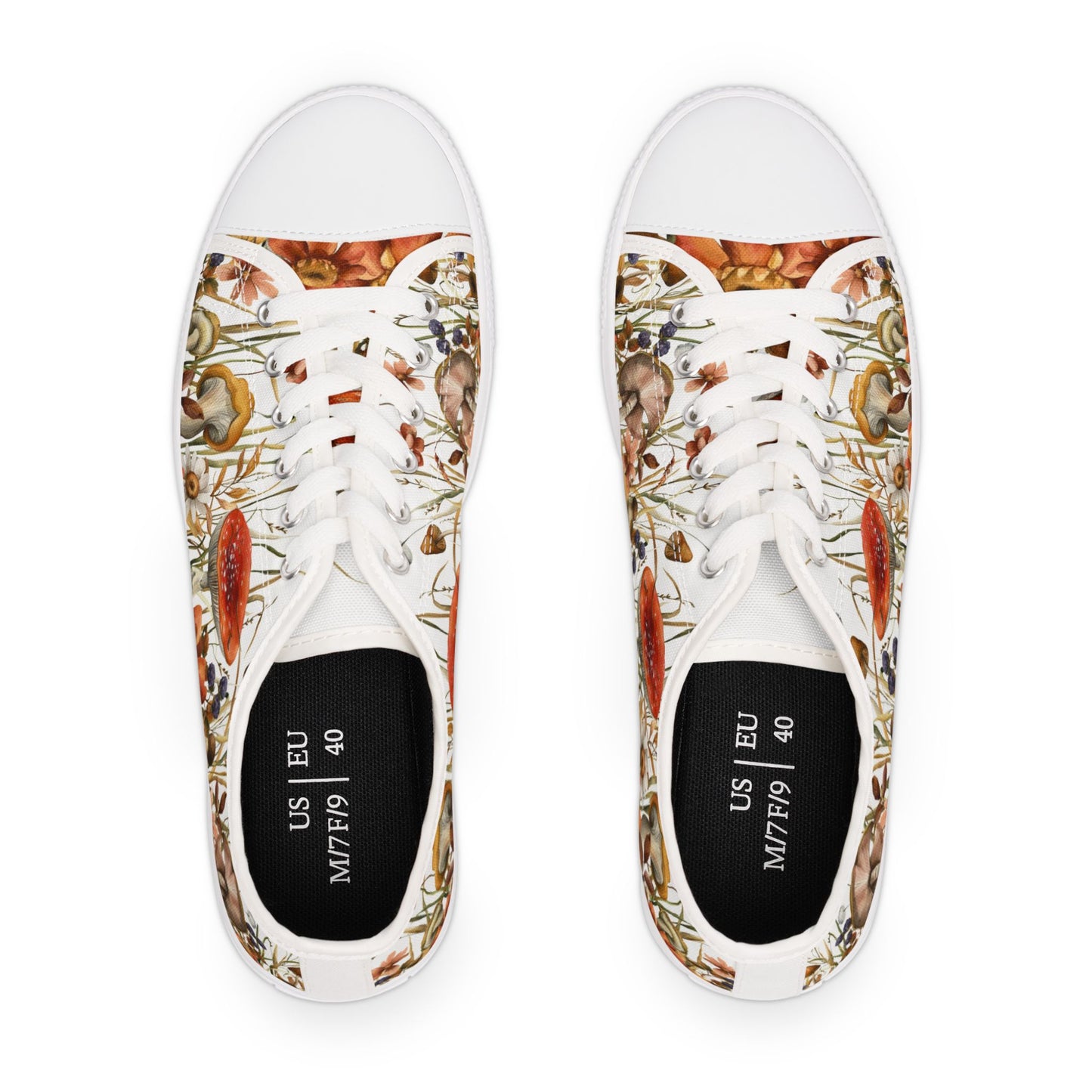 Fungi Fall Women's Low Top Sneakers