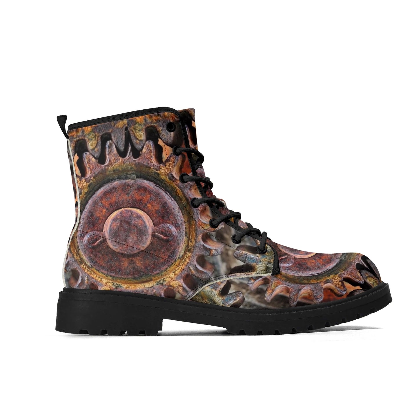 Grinding Gears Womens Upgraded Black Outsole Leather Boots