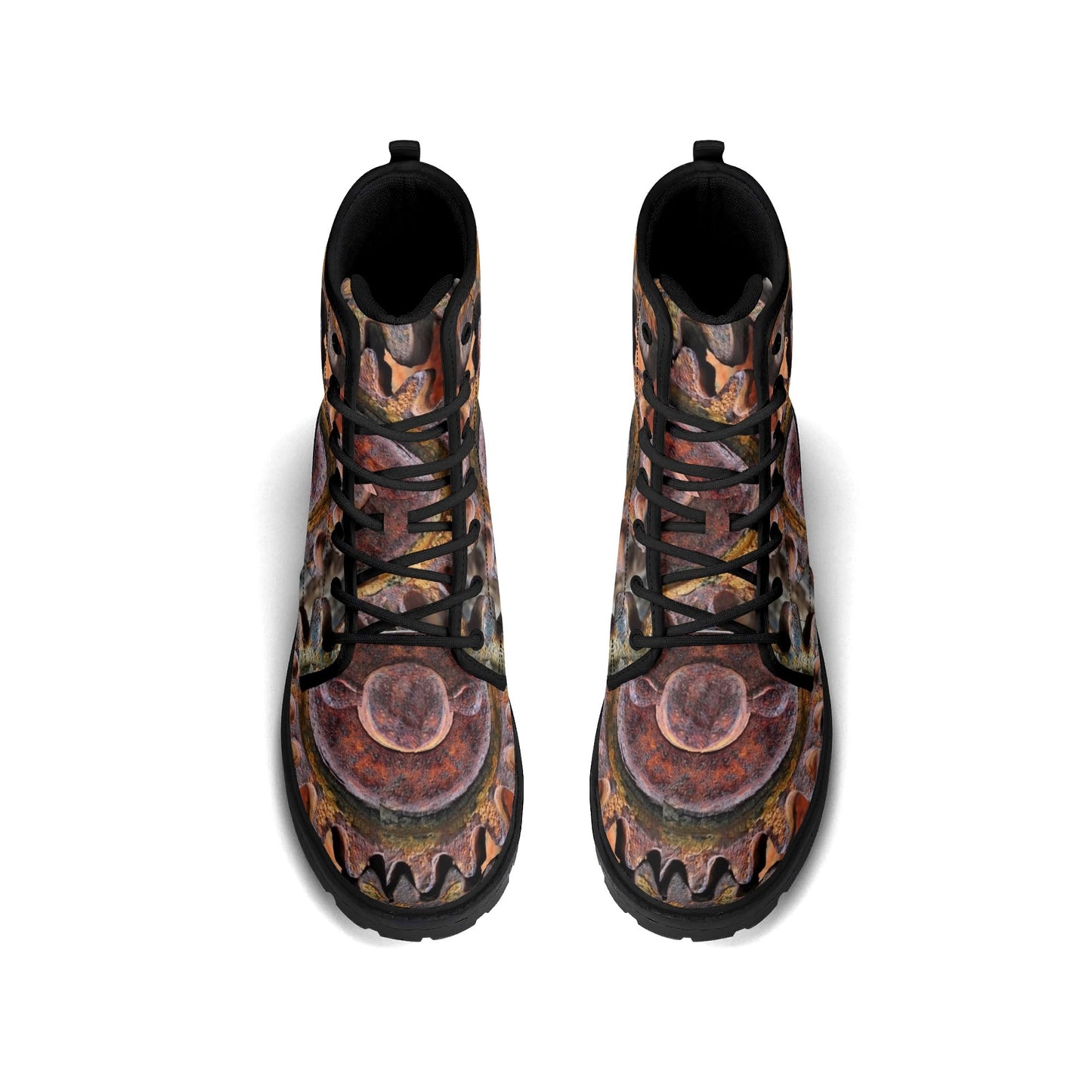 Grinding Gears Womens Upgraded Black Outsole Leather Boots