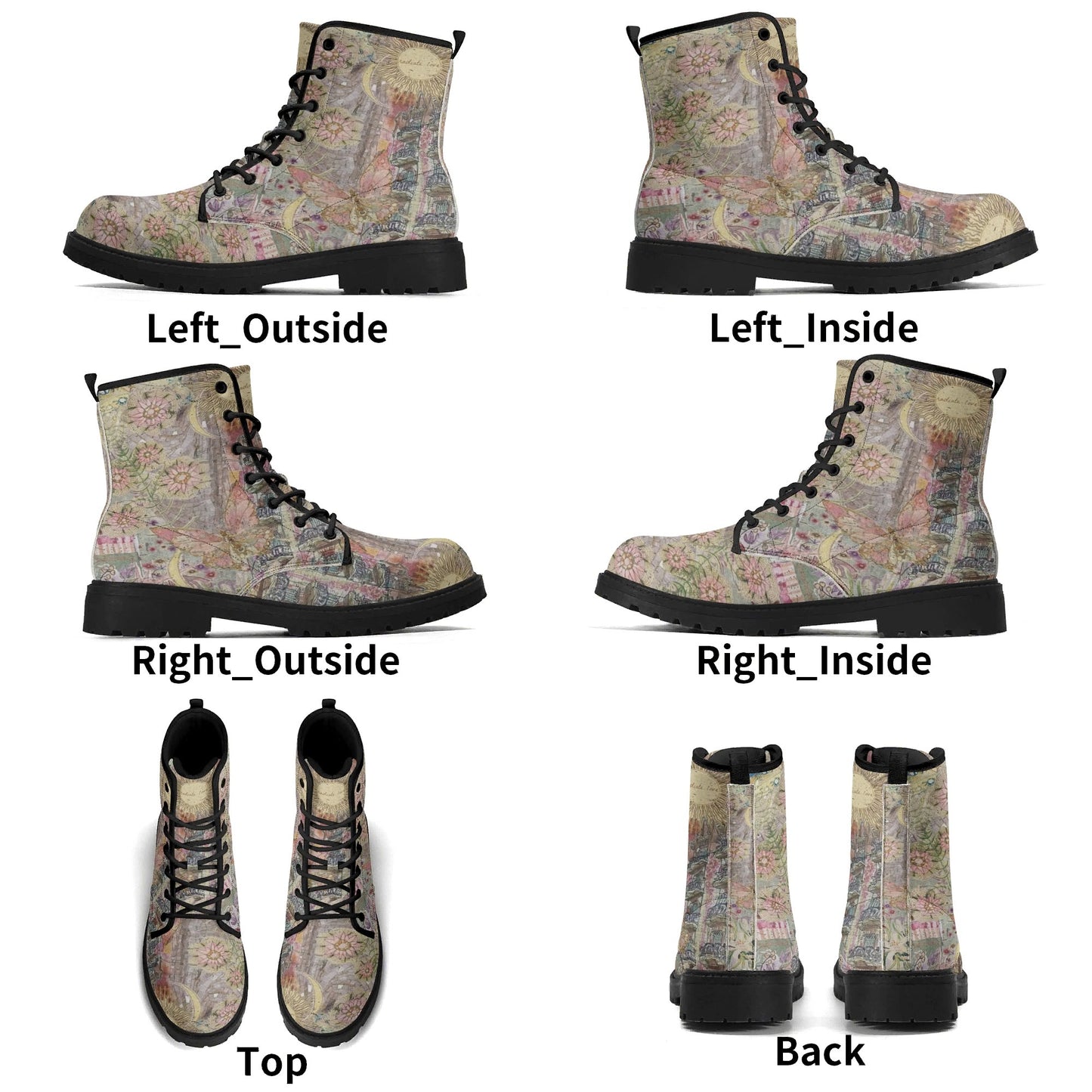Radiate Love Womens Upgraded Black Outsole Leather Boots