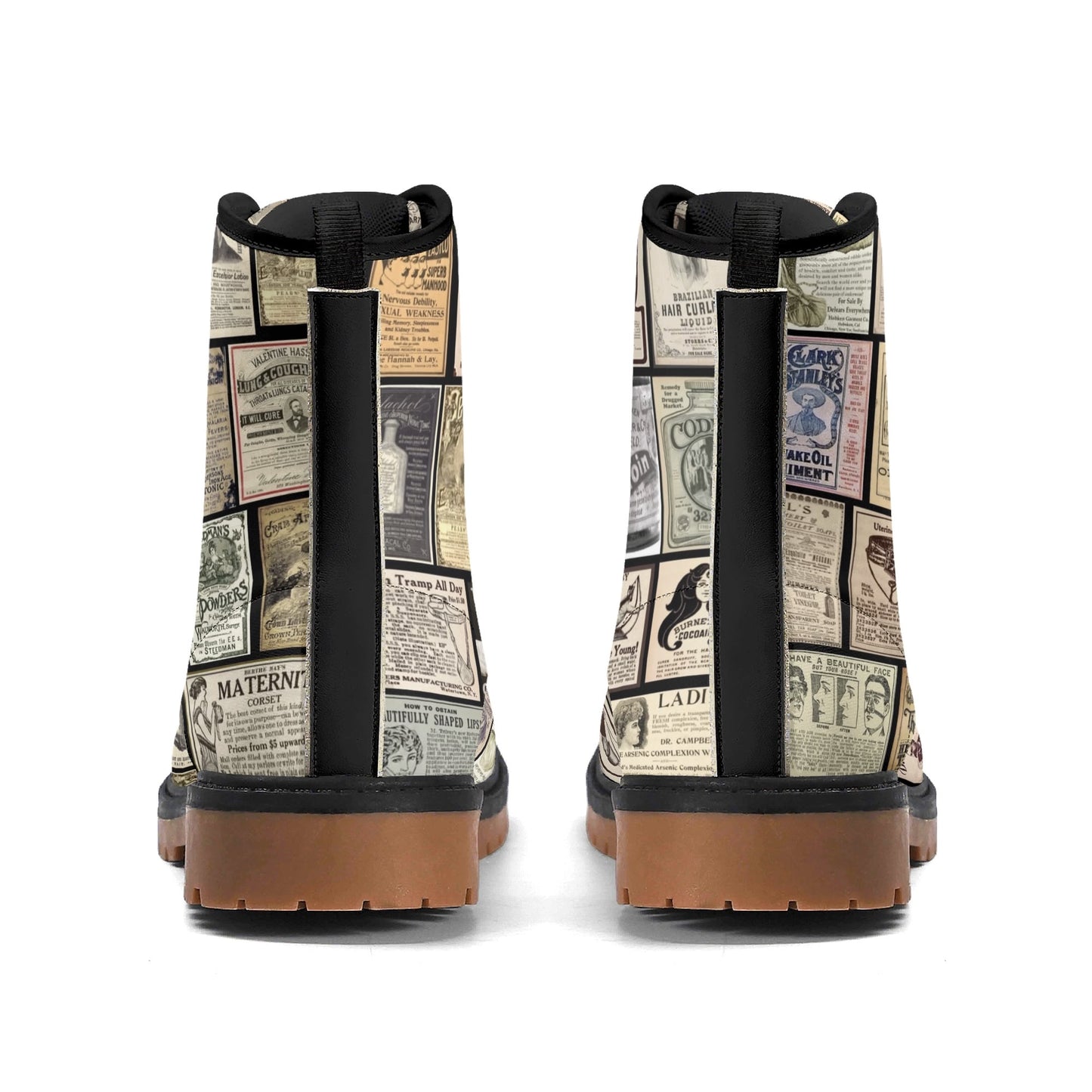 Old Time Remedies Womens Upgraded Brown Outsole Leather Boots