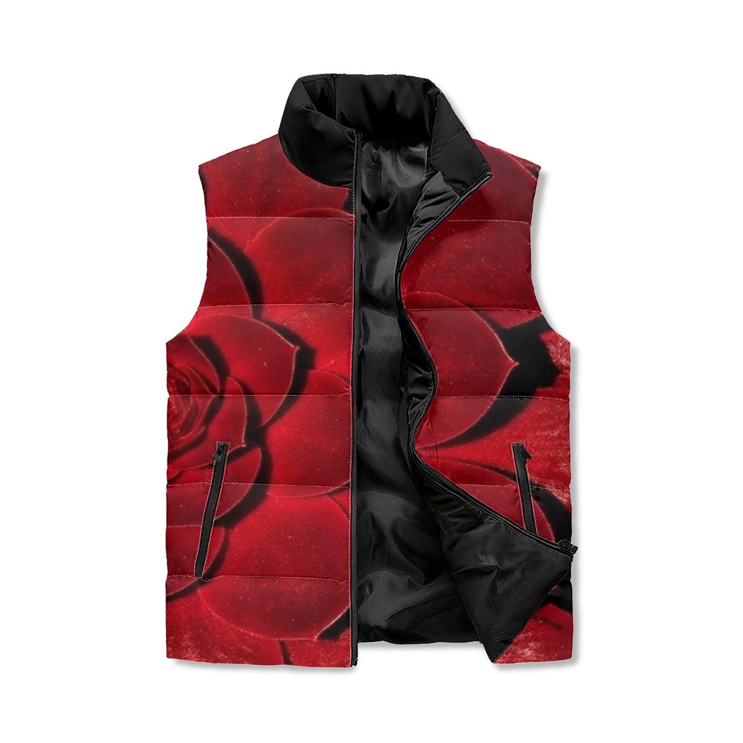 Plush Pedal Unisex Lightweight Stand Collar Zip Up Puffer Vest