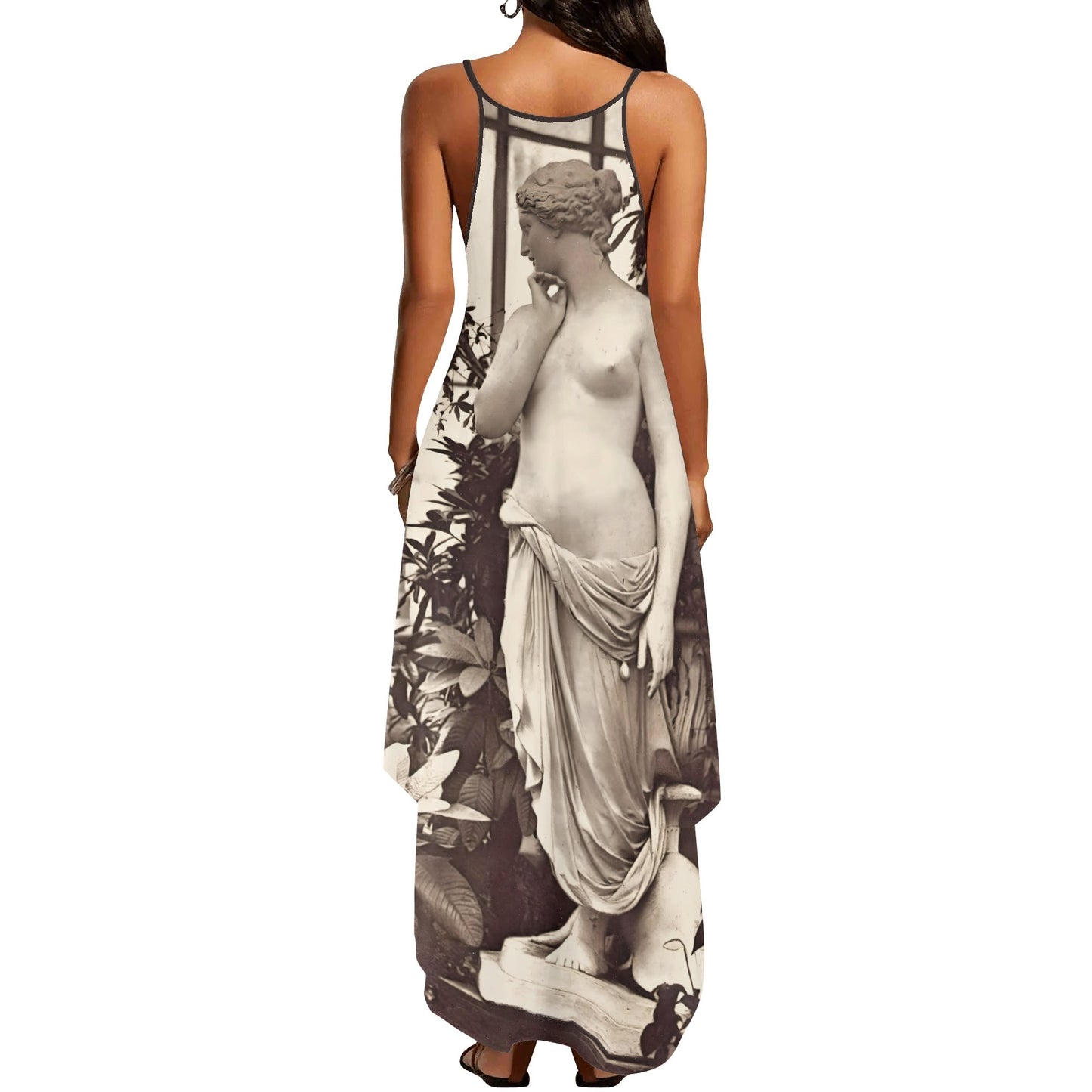 Garden Godess Womens Elegant Sleeveless Evening Dress