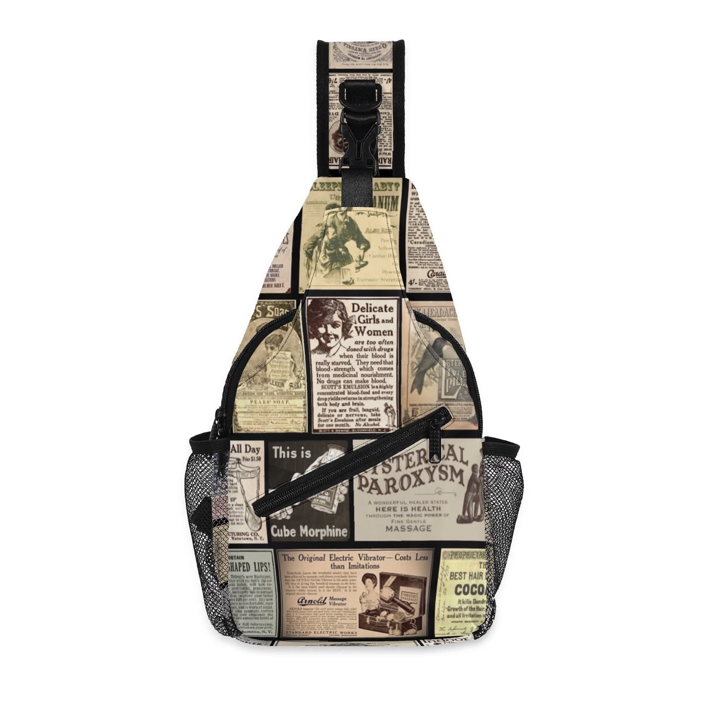 Old Time Remedies Chest Crossbody Bag with Adjustable Strap