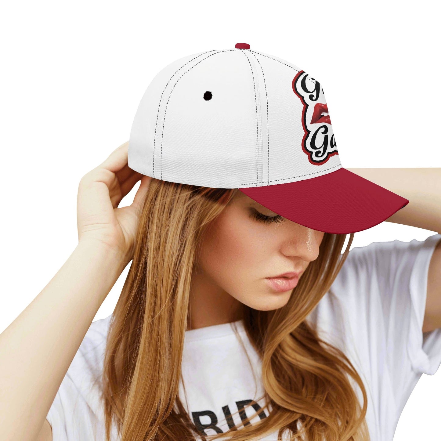“Girl Gang” (red & white) Baseball Cap