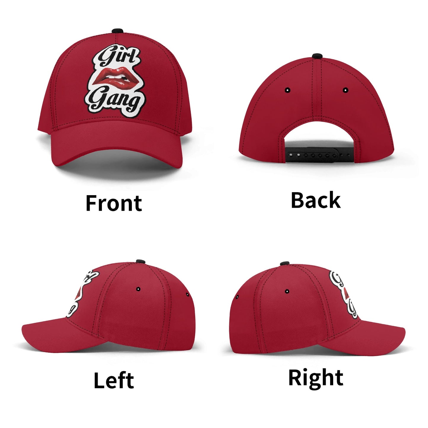“Girl Gang” (red) Baseball Cap