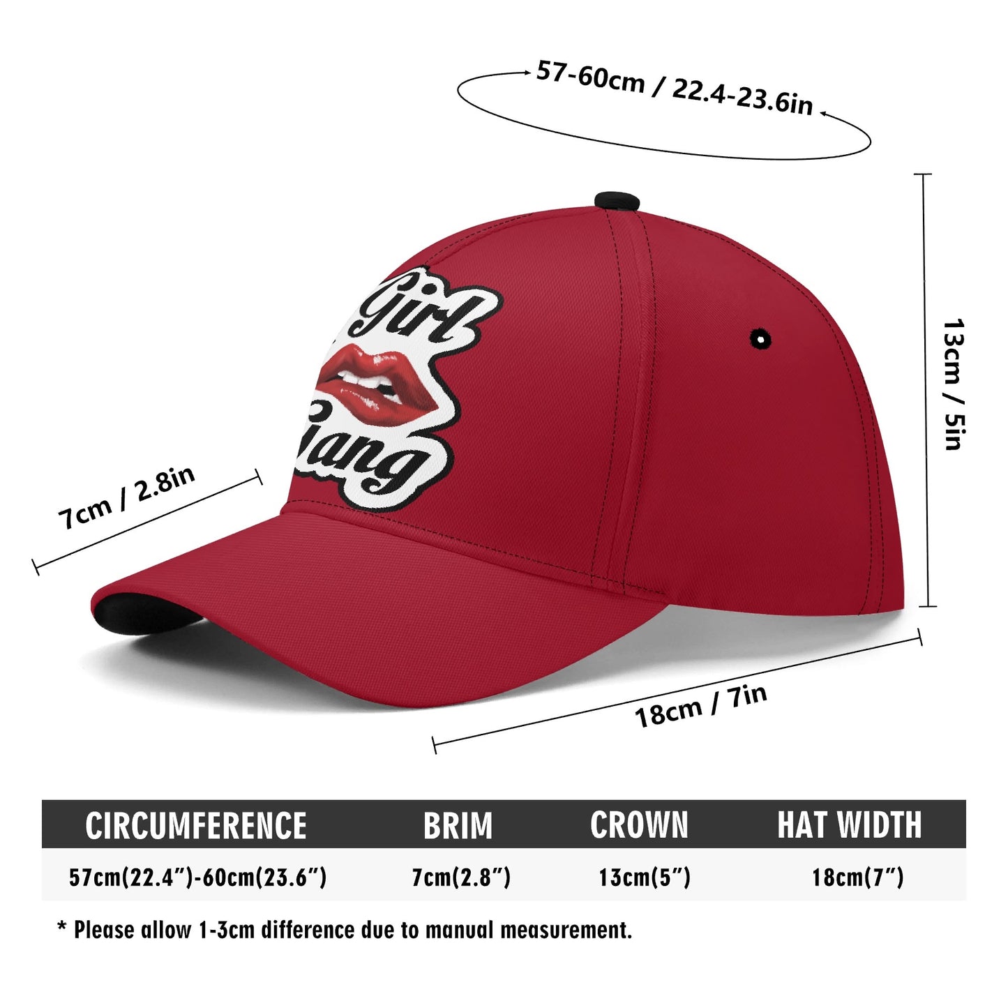 “Girl Gang” (red) Baseball Cap