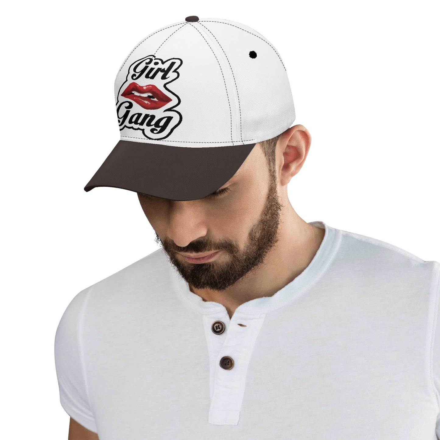 “Girl Gang” (black & white) Baseball Cap