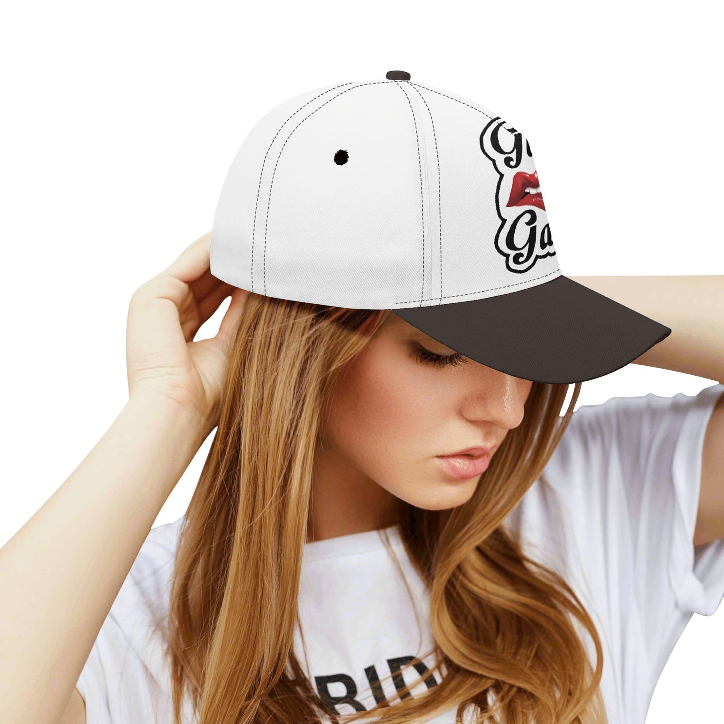 “Girl Gang” (black & white) Baseball Cap