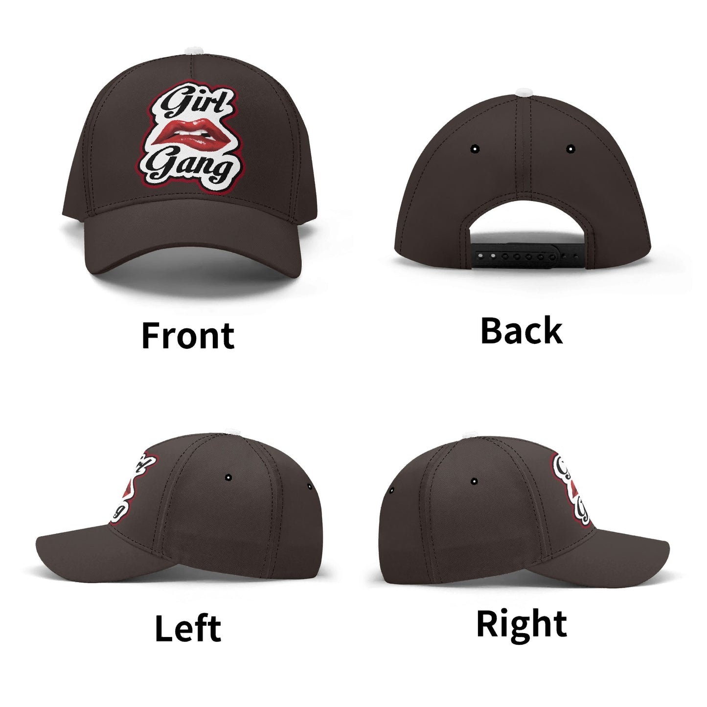 “Girl Gang” (black) Baseball Cap