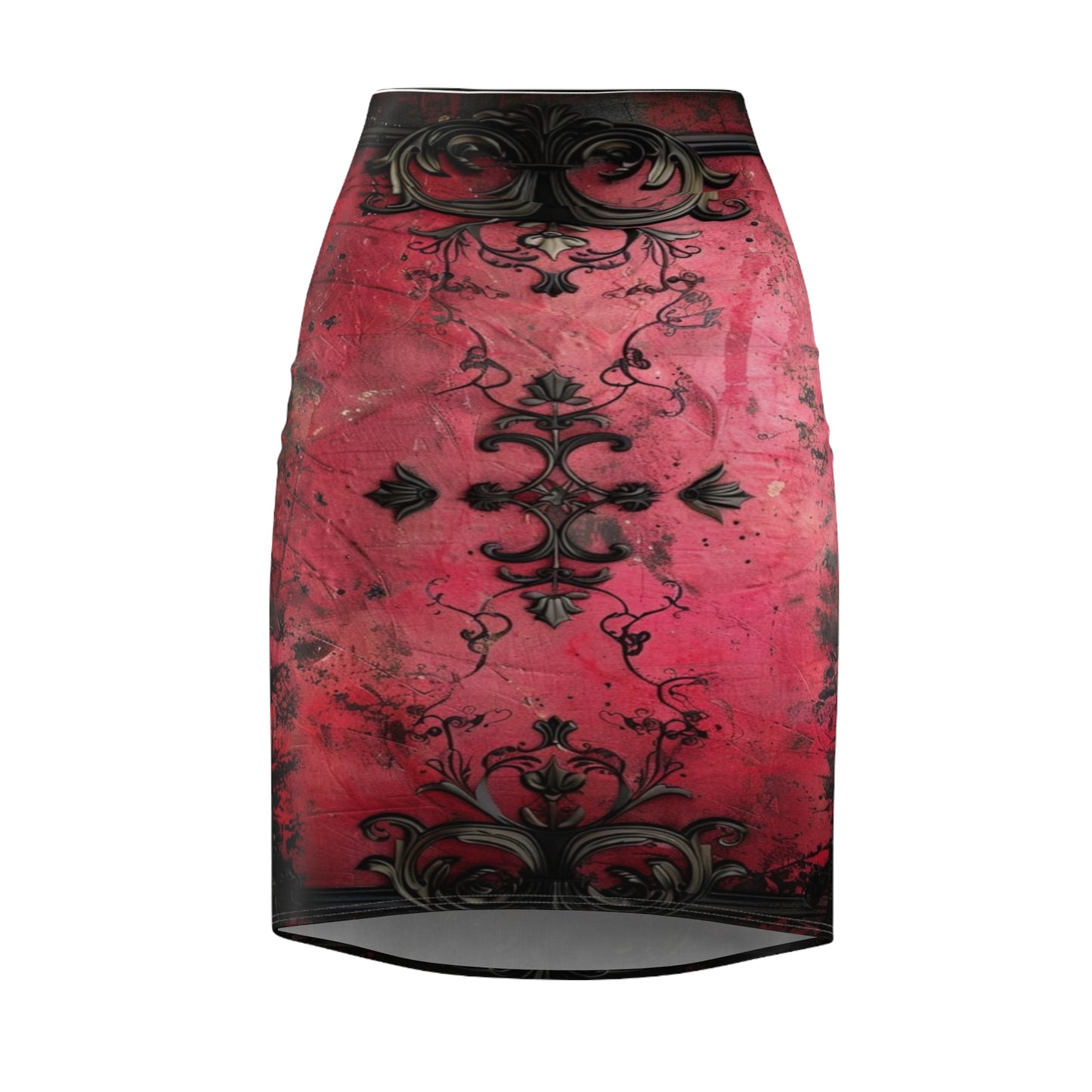 Gothic Crimson Women's Pencil Skirt
