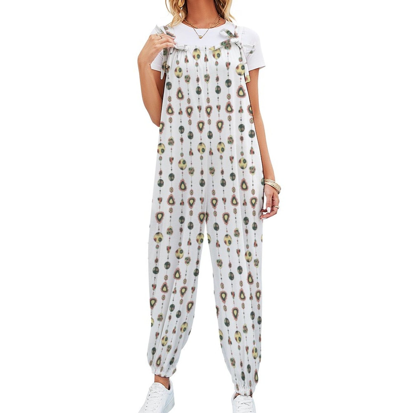 Cute as a Bead Spaghetti Strap Jumpsuit RP (All-Over Printing)