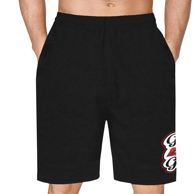 “Girl Gang” (black) Basketball Shorts With Pockets