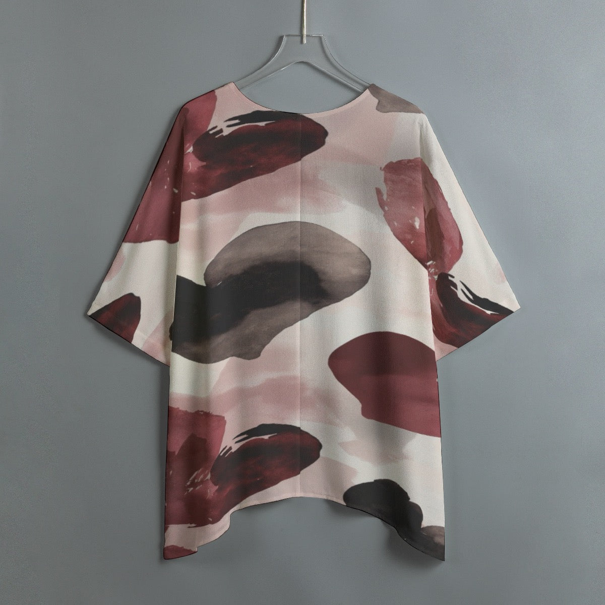 Watercolor Hearts Women's Bat Sleeve Shirt