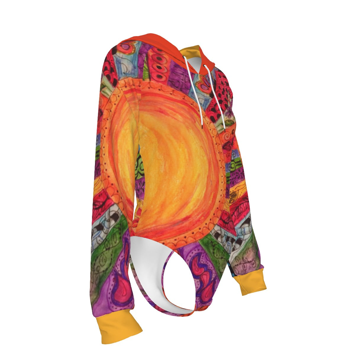 Bright & Shinning Soul Women's Raglan Sleeve Hooded Bodysuit