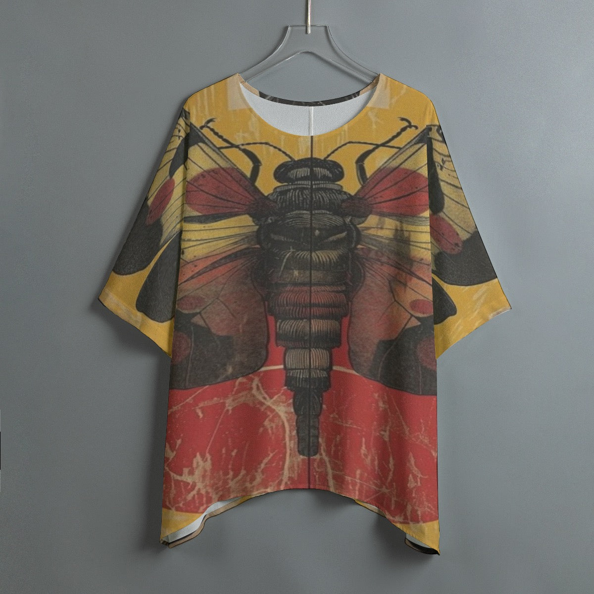 Mustard Moth Women's Bat Sleeve Shirt