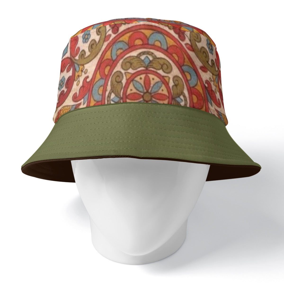 Feminine Warmth (Russian Folk Art) Double-Side Print Bucket Hat