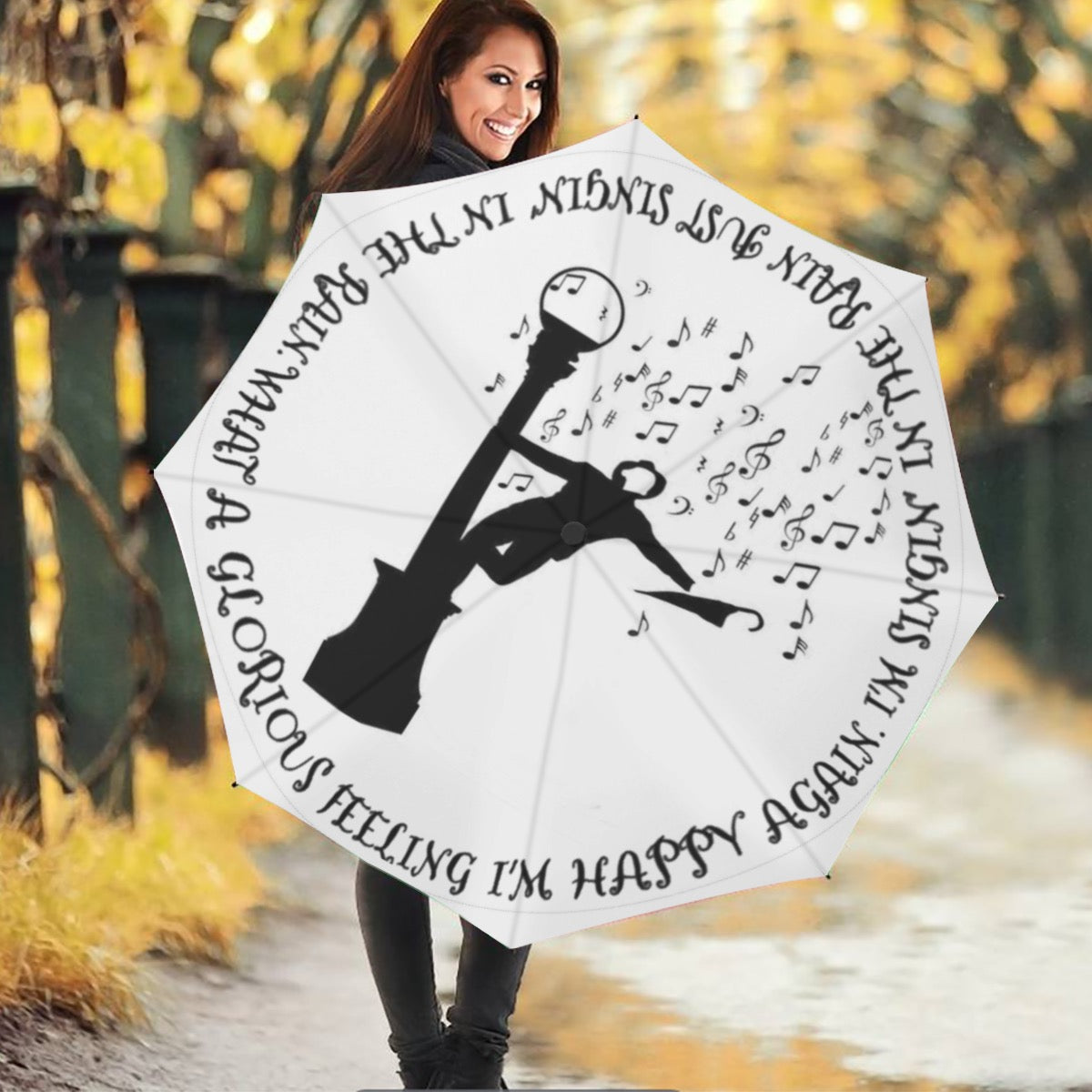 Singing In the Rain (white) Umbrella