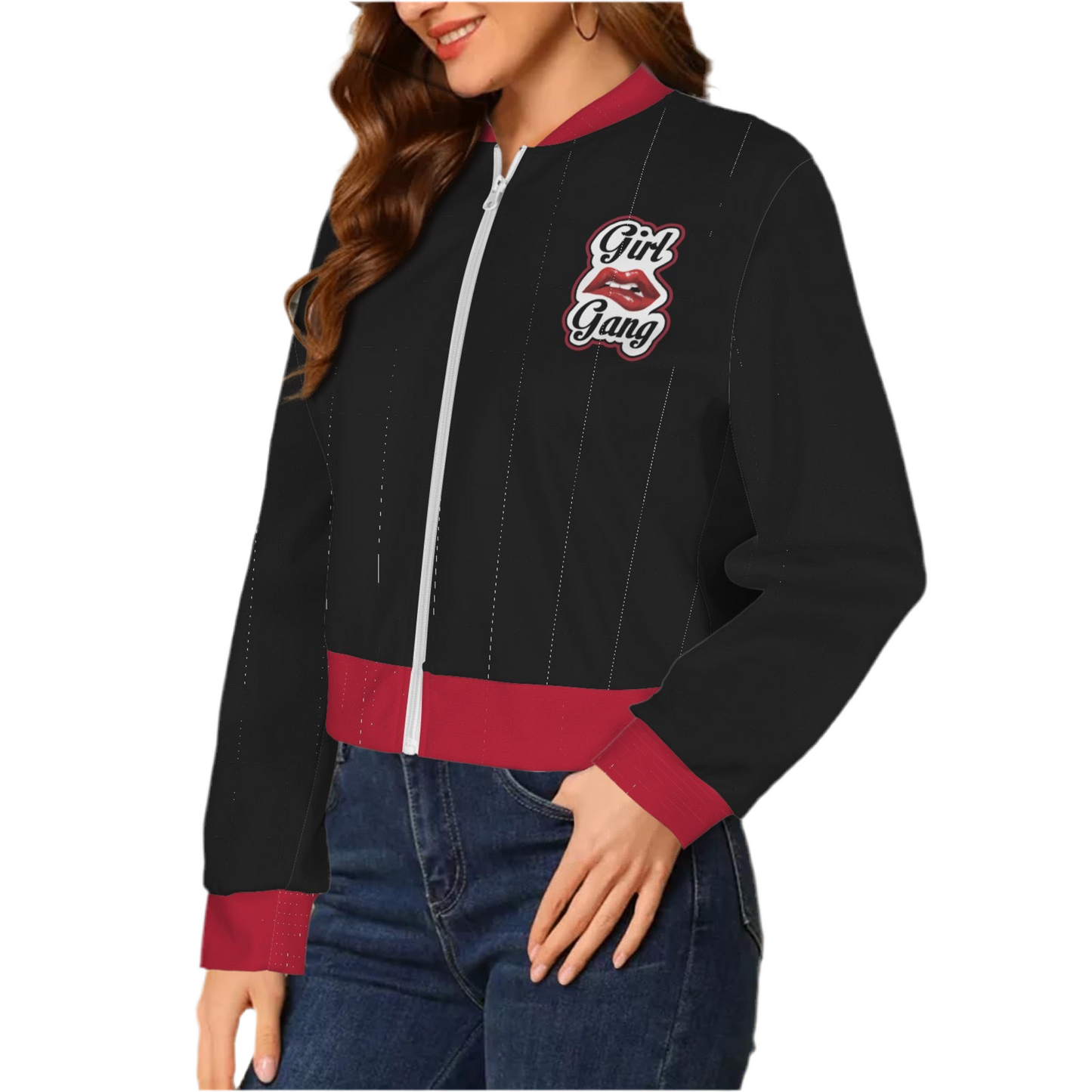 “Girl Gang” (black) Bomber Jacket