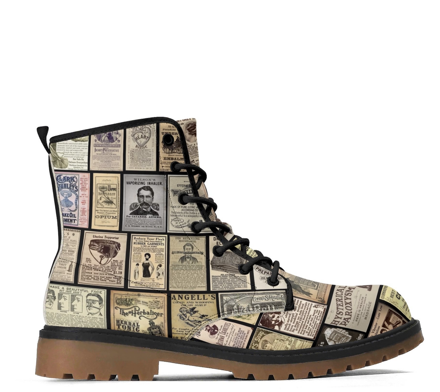 Old Time Remedies Womens Upgraded Brown Outsole Leather Boots