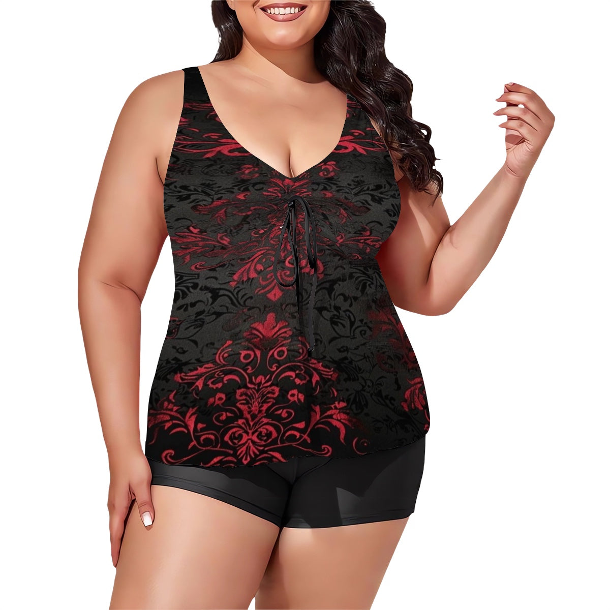 Gothic Romance Plus Size Two Piece Swimsuit for Women
