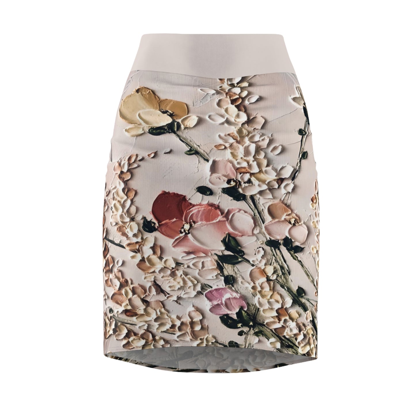 Frosting Flowers Women's Pencil Skirt