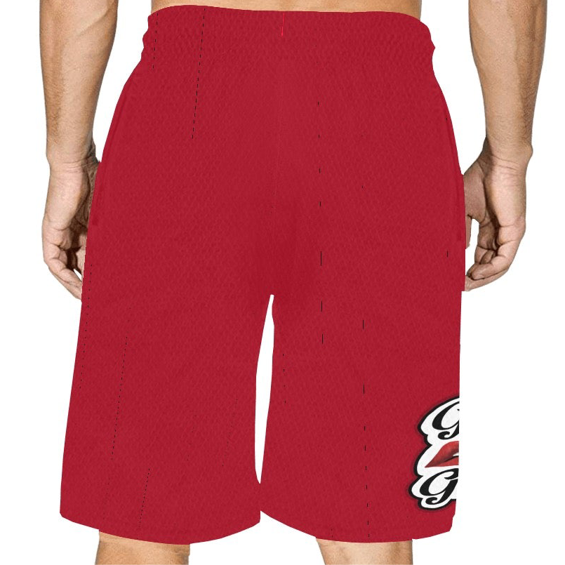 “Girl Gang” (red) Basketball Shorts With Pockets