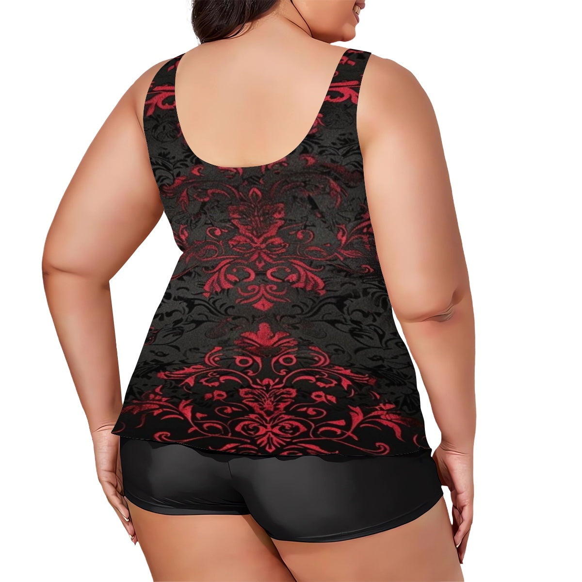 Gothic Romance Plus Size Two Piece Swimsuit for Women