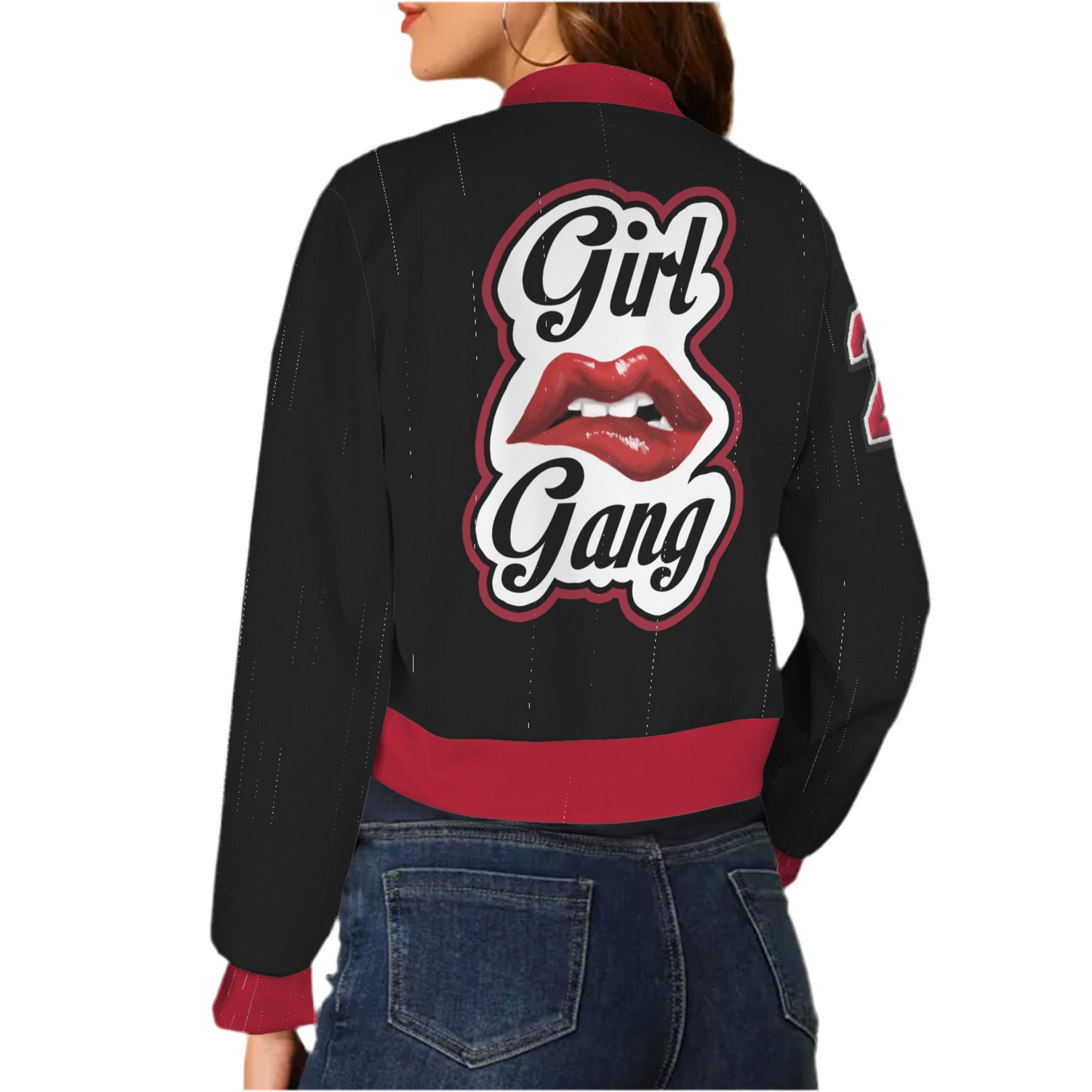 “Girl Gang” (black) Bomber Jacket