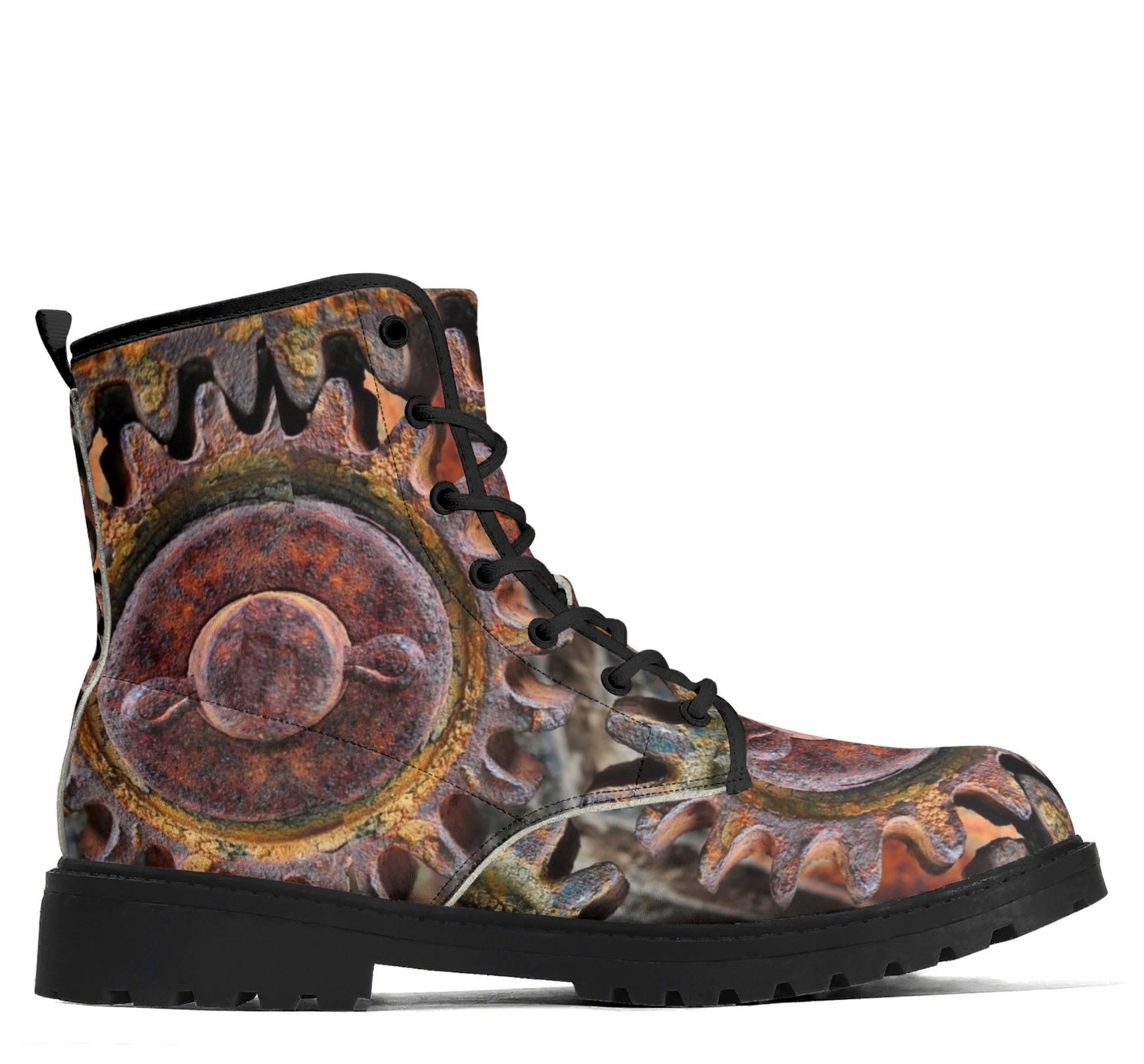 Grinding Gears Womens Upgraded Black Outsole Leather Boots