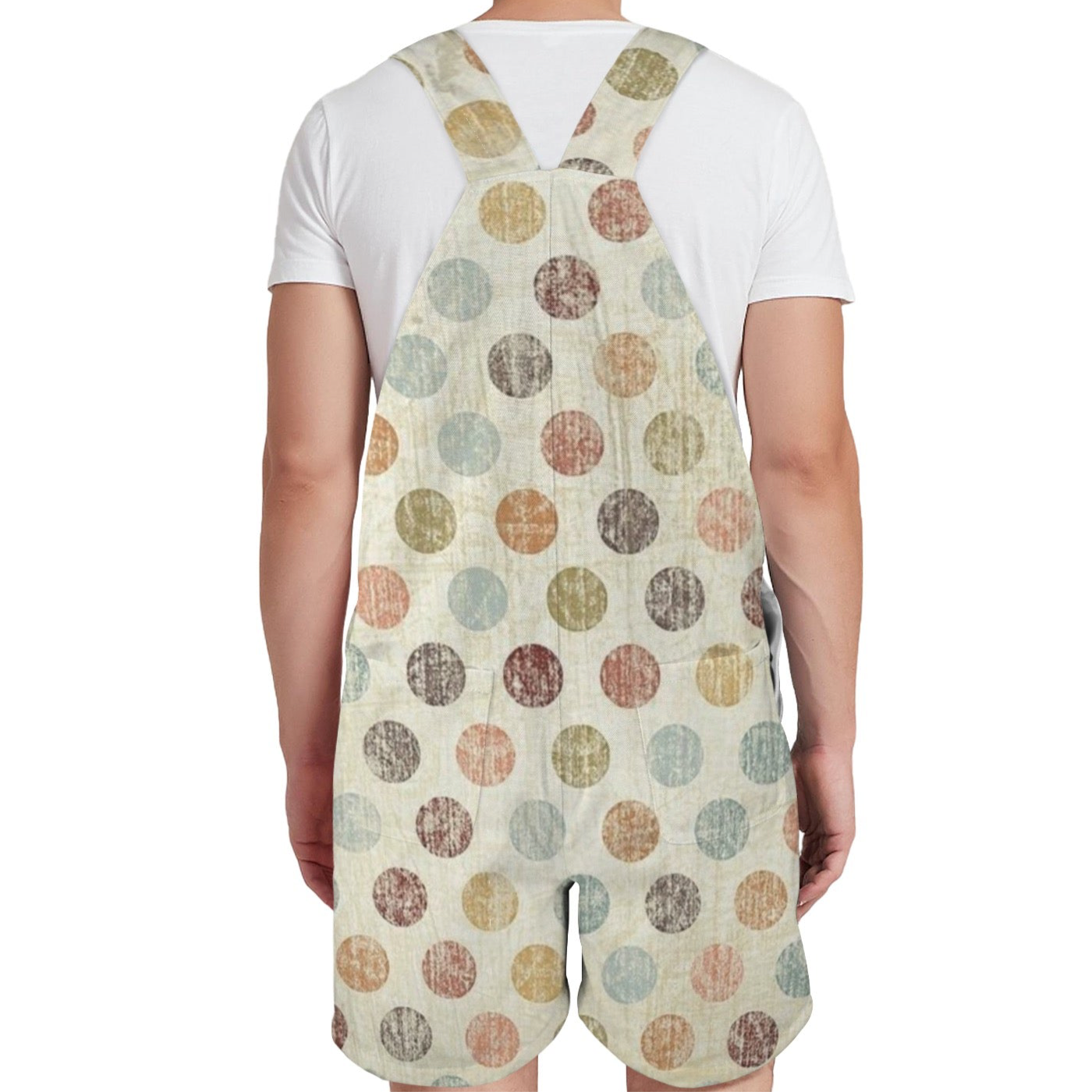 Mossy Dots Unisex Suspender Jumpsuit