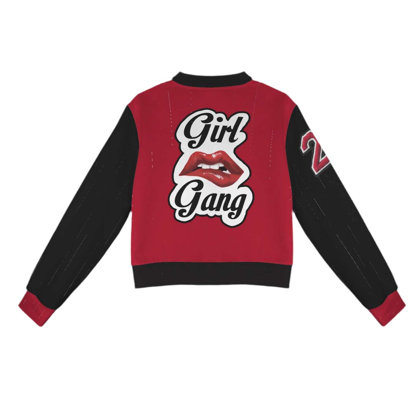 “Girl Gang” (red & black) Bomber Jacket