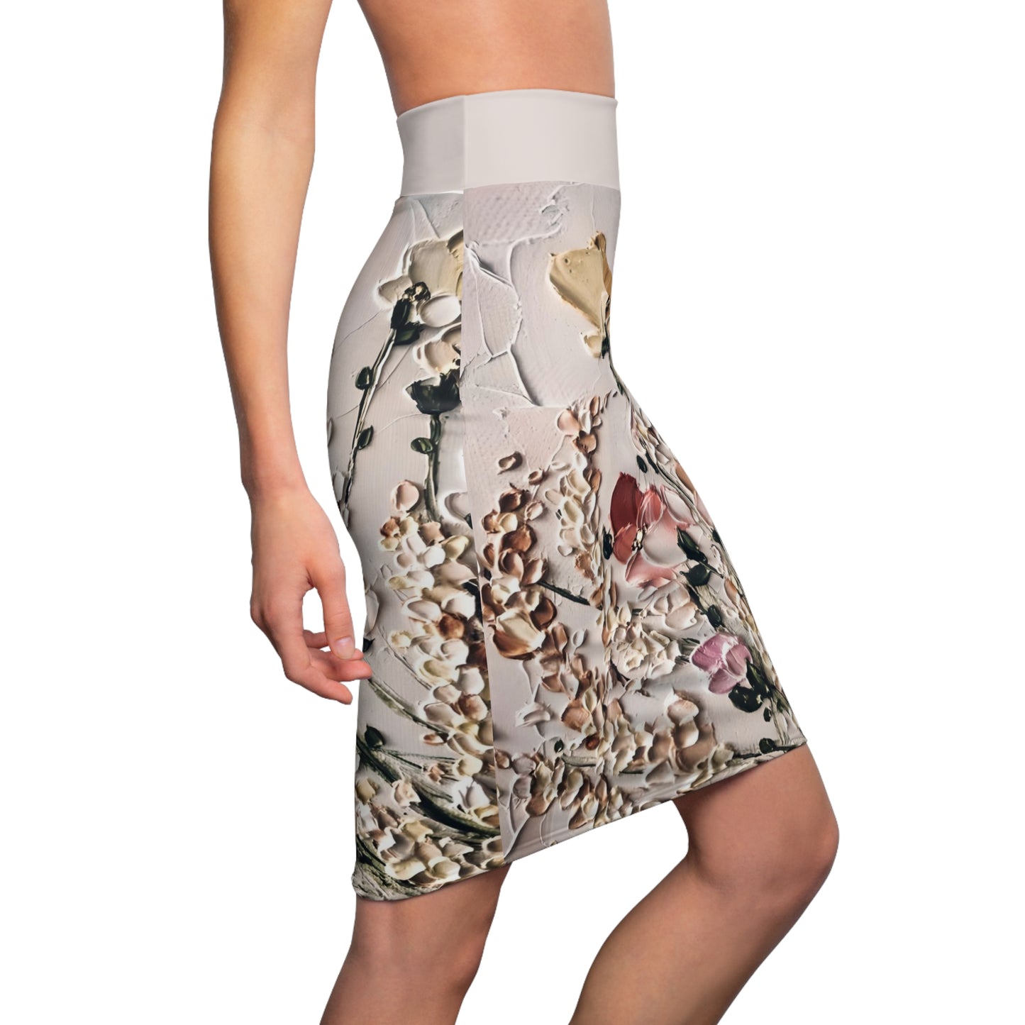 Frosting Flowers Women's Pencil Skirt
