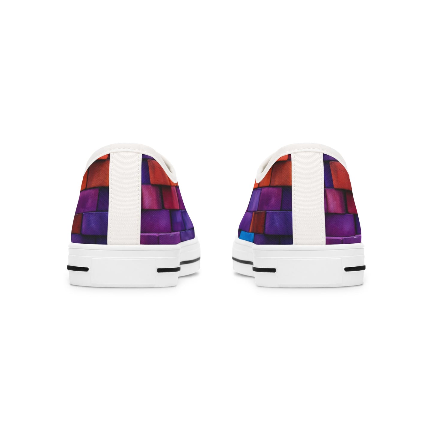 Brick Whimsy Women's Low Top Sneakers