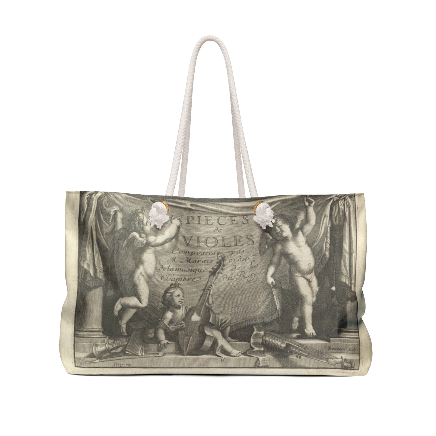 Pièces de Voles, (Troisiême livre de Pieces de viole) for composer, Marin Marais, 1656-1728, Weekender Bag