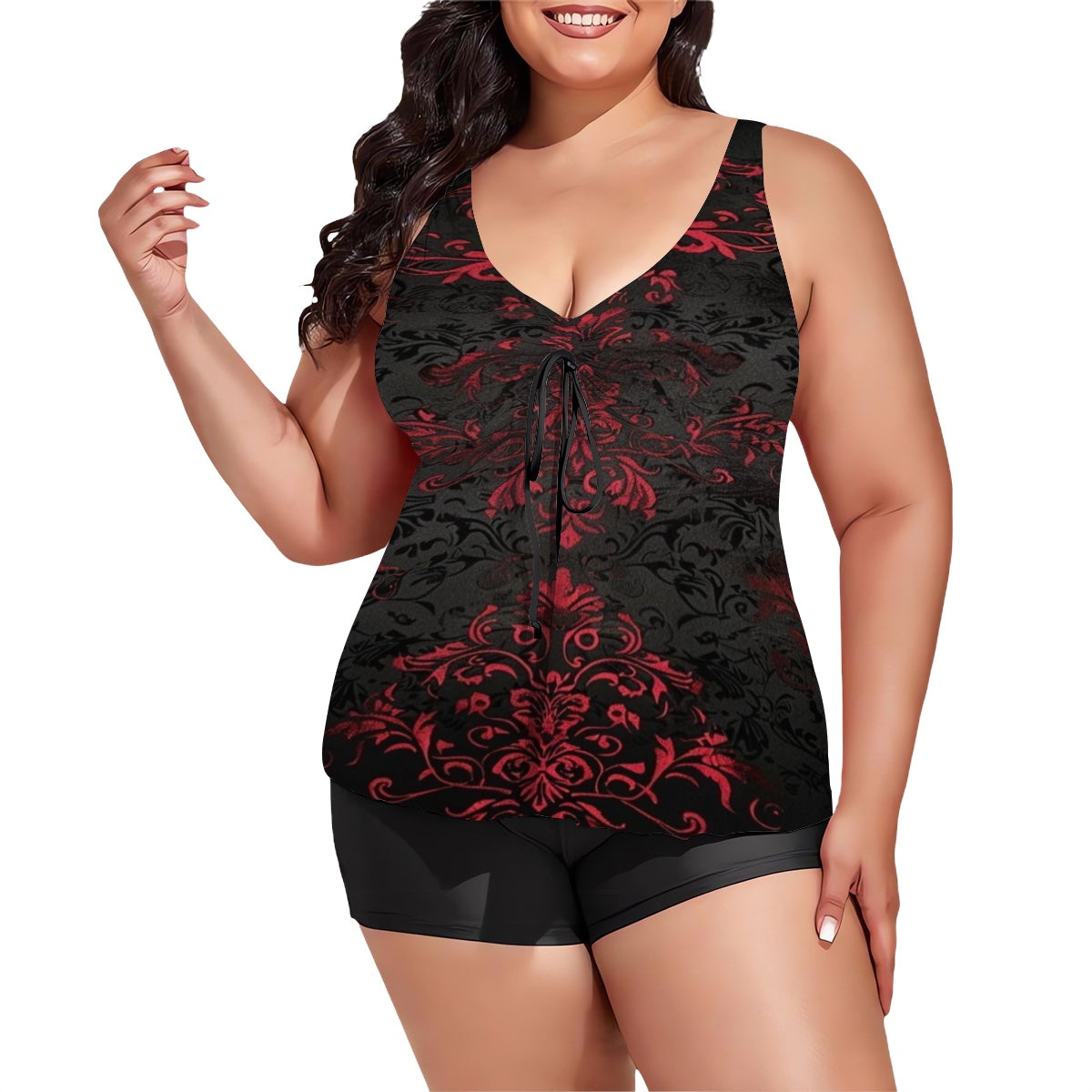 Gothic Romance Plus Size Two Piece Swimsuit for Women