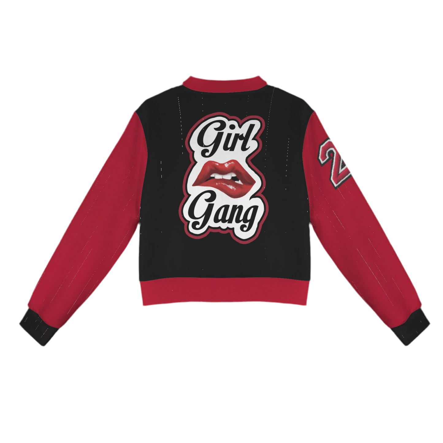 “Girl Gang” (black & red) Bomber Jacket