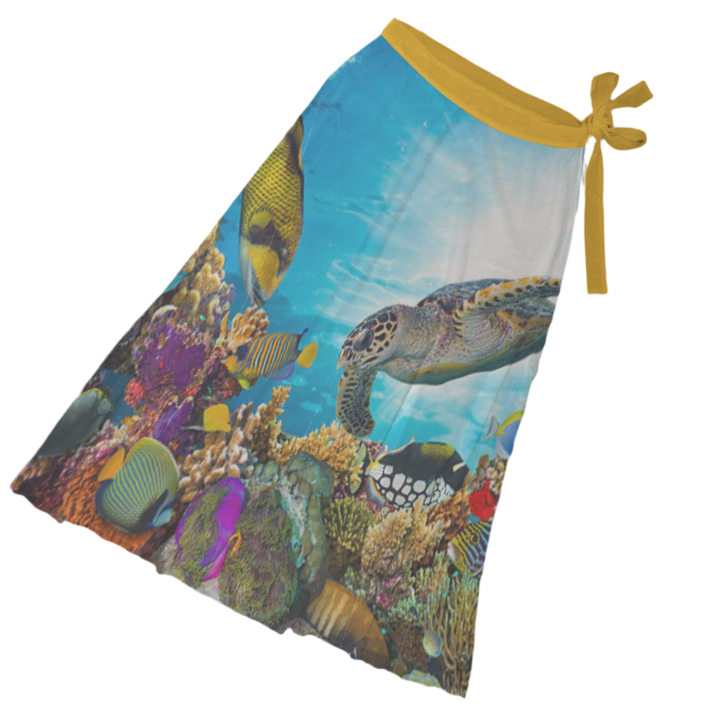 Under the Sea Women's Long Knot Side Cover Up