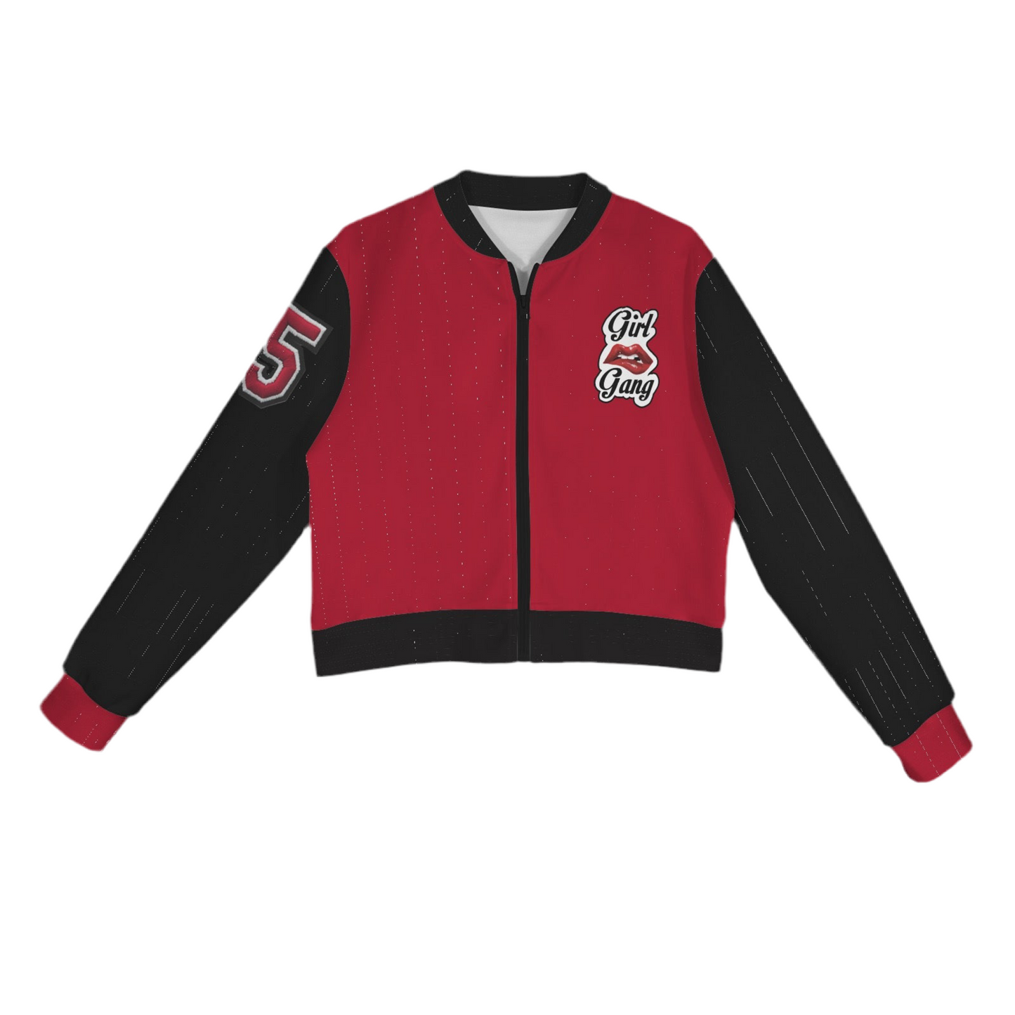 “Girl Gang” (red & black) Bomber Jacket