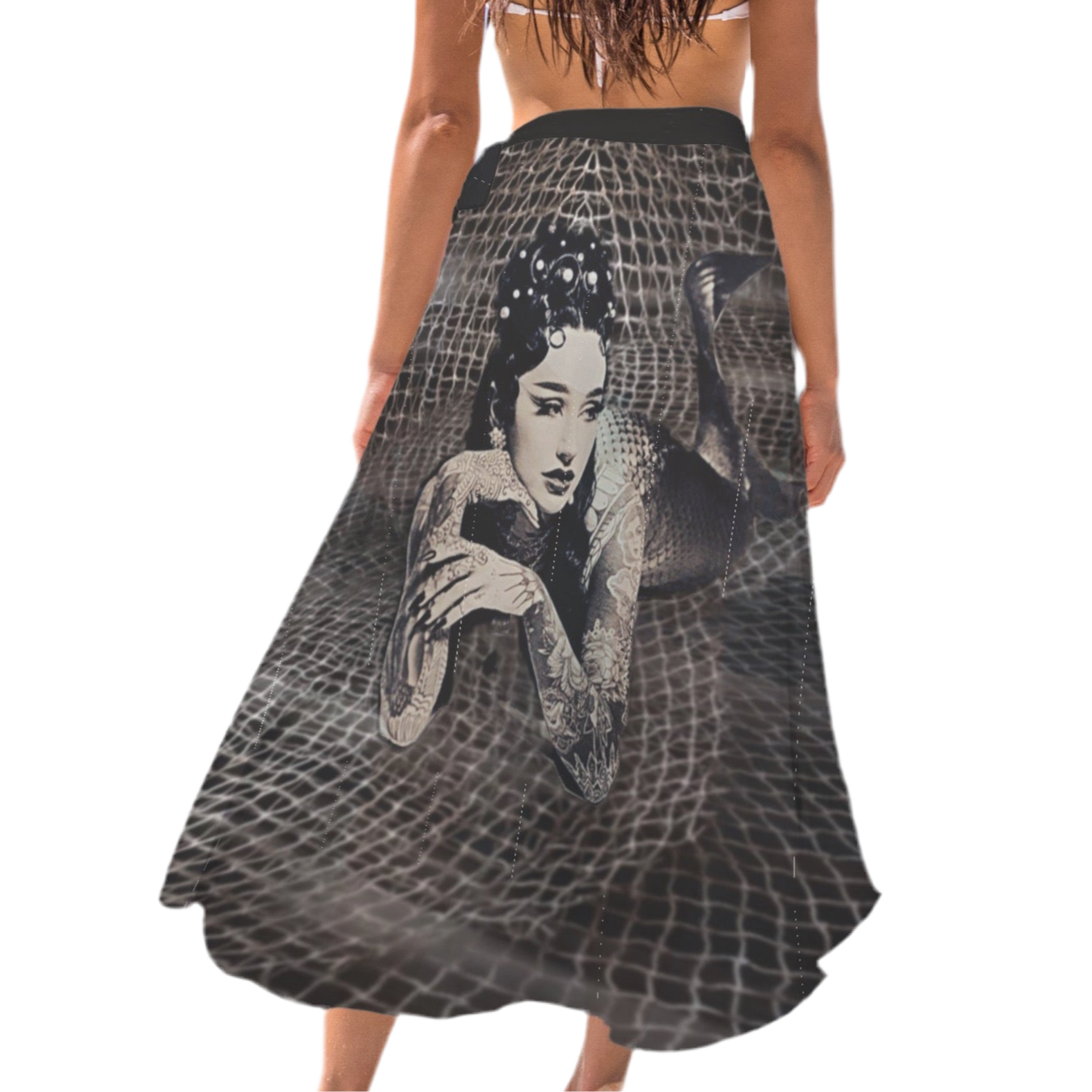 Moxie Mermaid Women's Long Knot Side Cover Up
