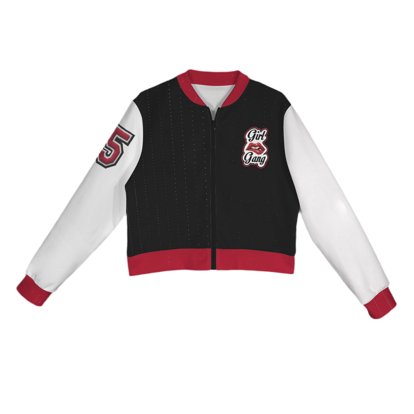 “Girl Gang” (black & white) Bomber Jacket