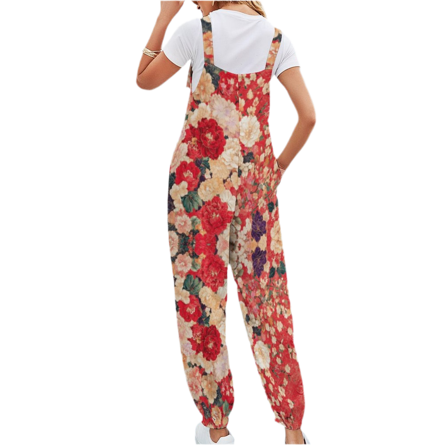 East In Bloom Spaghetti Strap Jumpsuit