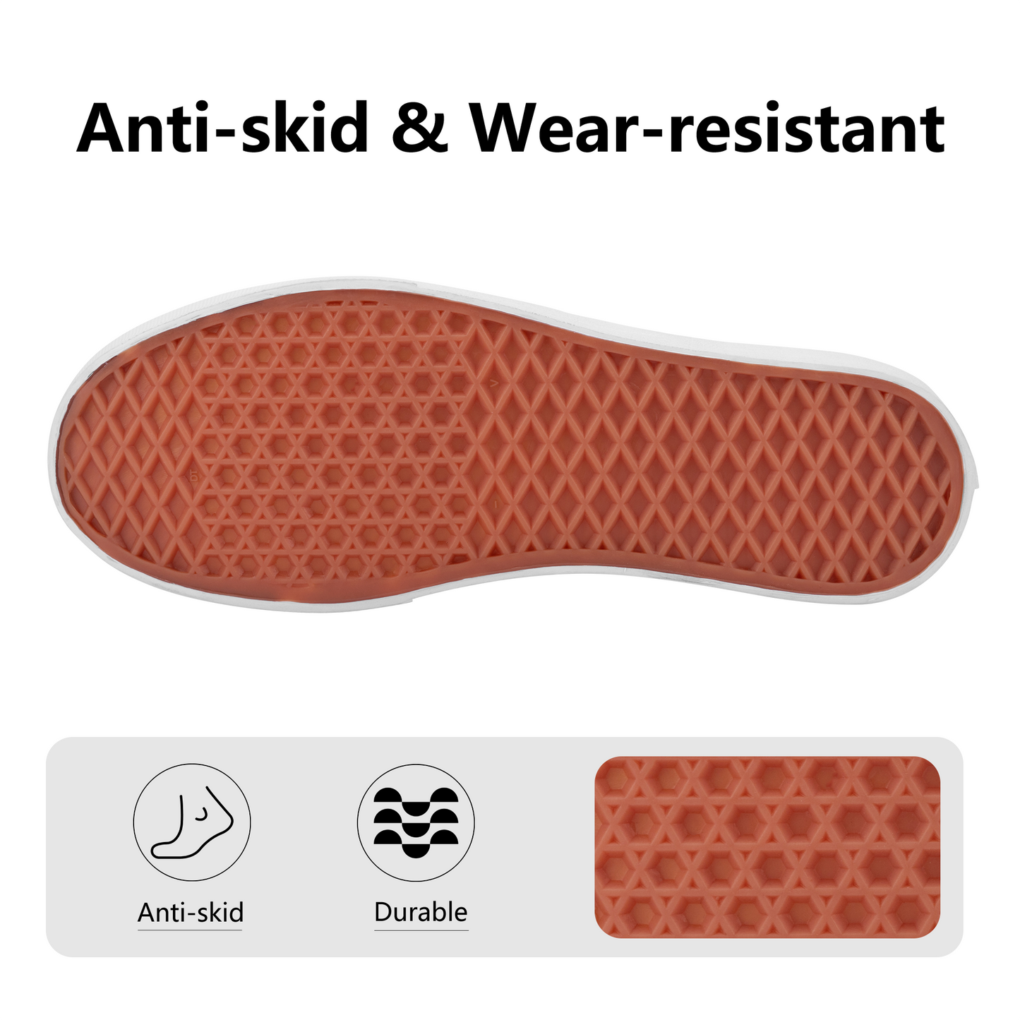 Buttons & Bobbles New Style Skate Slip On Shoes