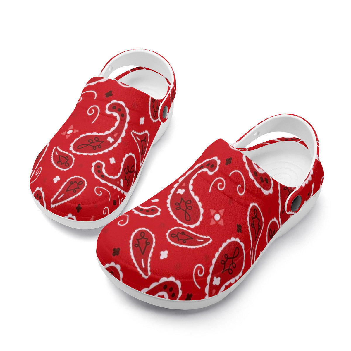 Bandanna Paisley Unisex Lightweight Nursing Clogs