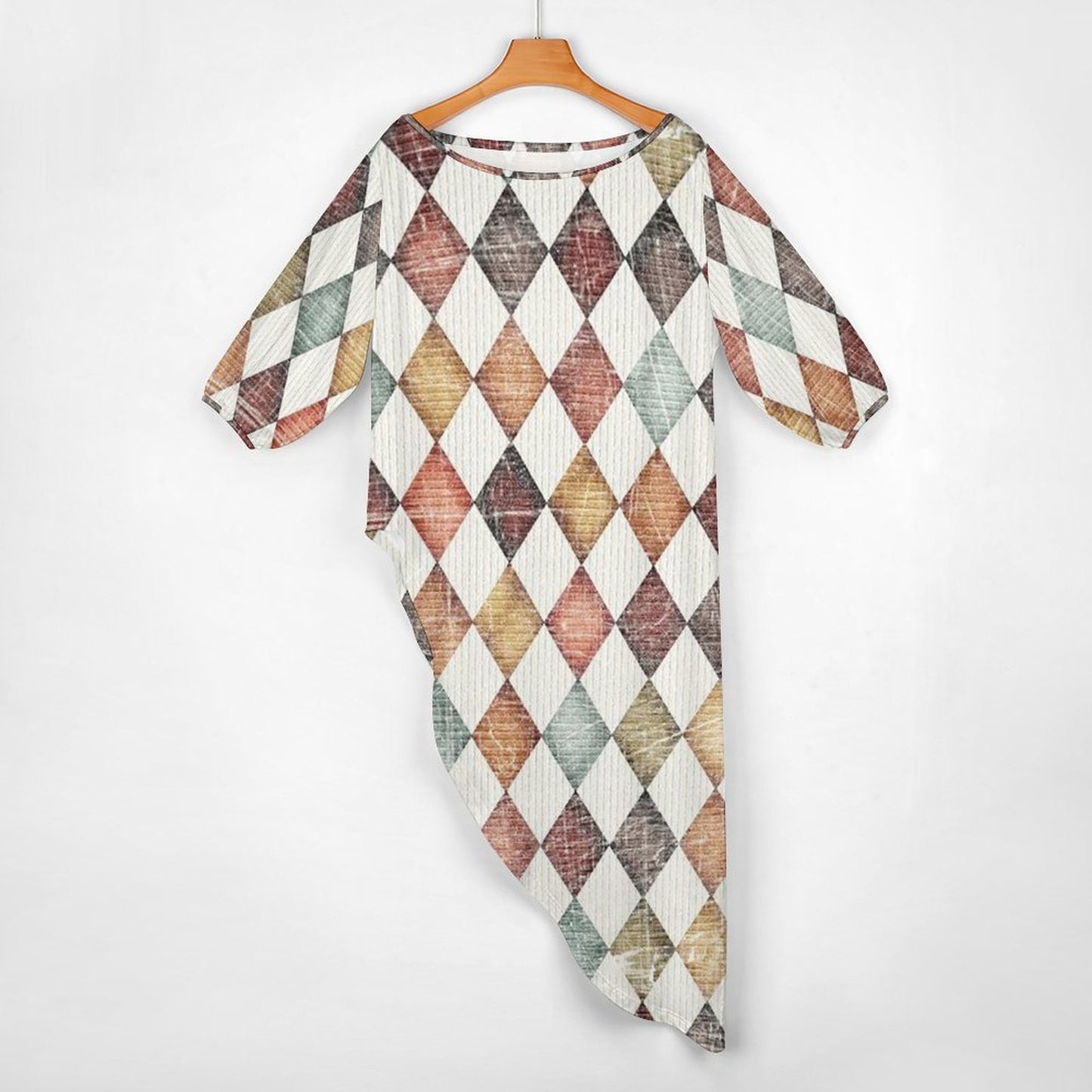 Jewel of Diamonds Diagonal Shoulder Two Piece Set